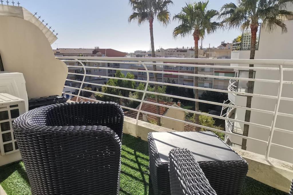Cannes Pointe Croisette Studio Plage 2 Min A Pieds Bagian luar foto