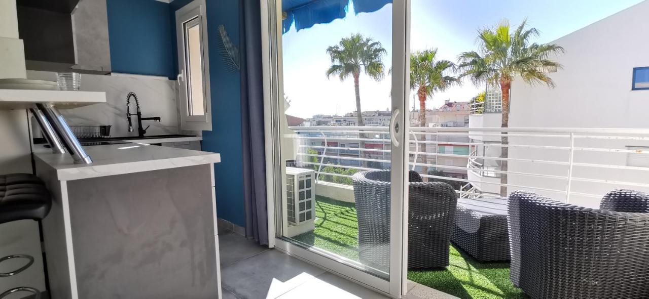Cannes Pointe Croisette Studio Plage 2 Min A Pieds Bagian luar foto